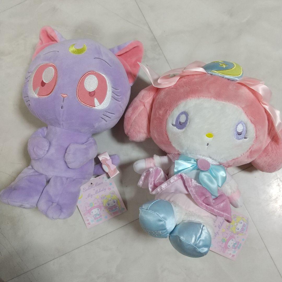 Sailor moon x MY MELODY Plush Collaboration Luna Set Lot of Sailor moon x MY MELODY Plush Collaboration Luna Set Lot of