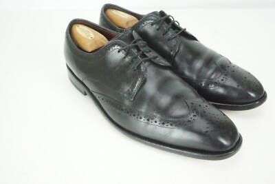 Allen Edmonds Bel Air Black Wingtip Leather Mens Dress Shoes  display picture 2