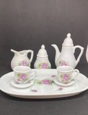 Vintage 10 Pc Rose And Buds Royal Norfolk Miniature Porcelain Tea Set