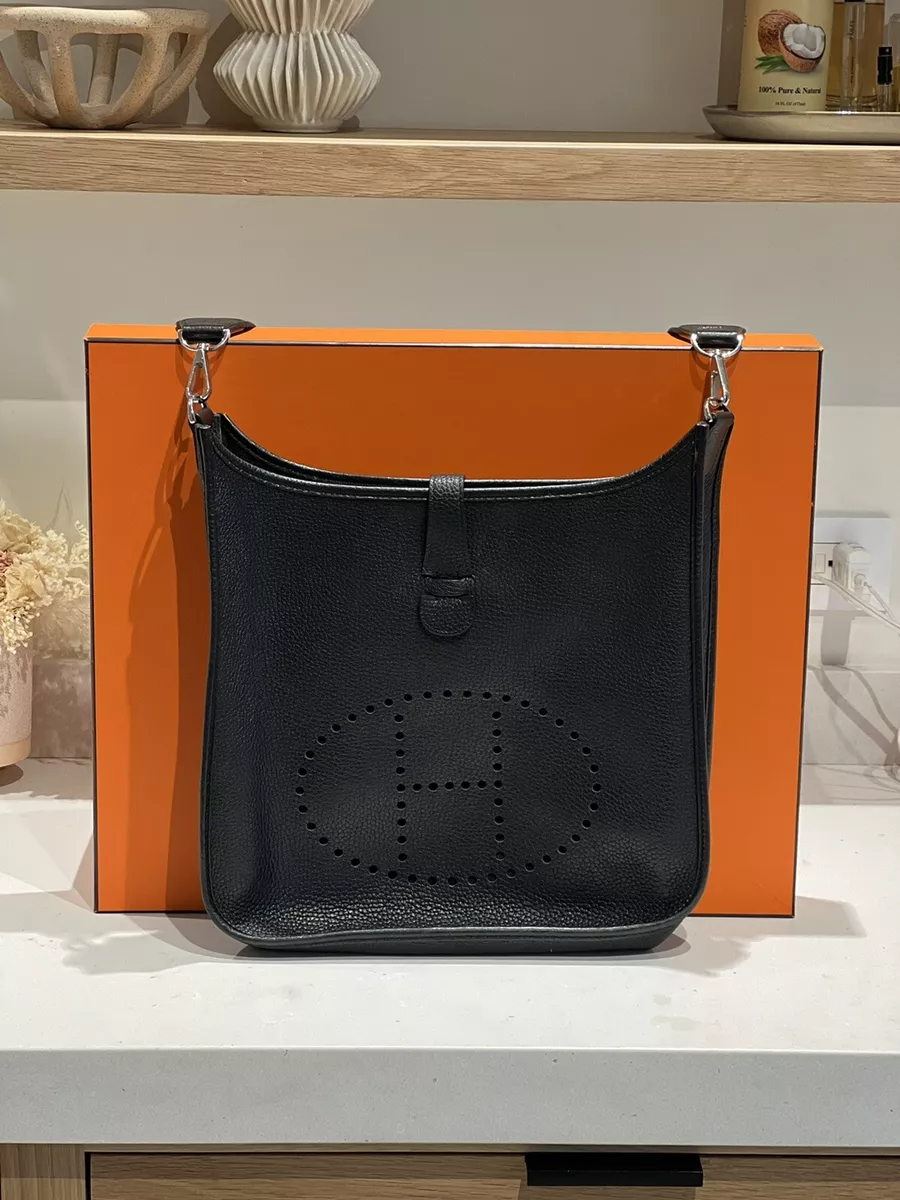 Hermes Evelyne III GM Black Leather Bag