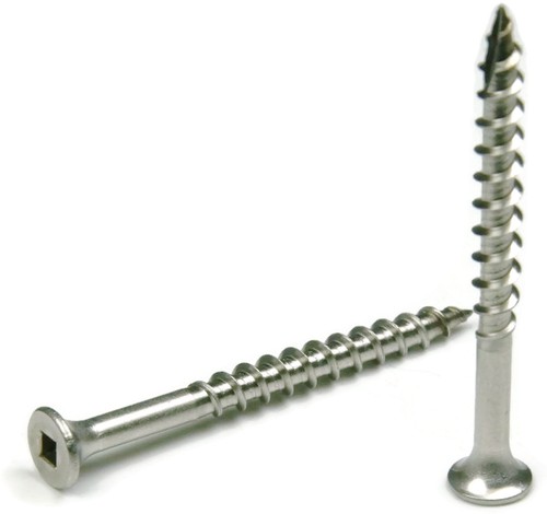 Stainless Steel Deck Screws Square Drive Wood #12 x 3-1/2" Qty 100 - Picture 2 of 3