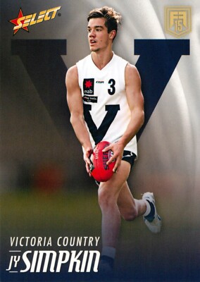 2015 North Melbourne Kangaroos AFL Select Future Force Rookie Card - Jy Simpkin