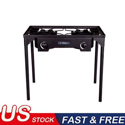 Burner Cast Iron Stove Stand 15000 BTUs Heavy Duty Steel