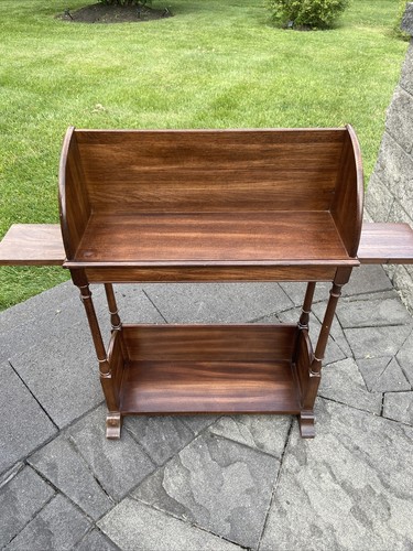 English Regency Style Walnut Butler Stand or Book Trough27x20x10” - Picture 3 of 21