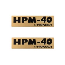 Pioneer HPM-40 altoparlante logo distintivo alluminio 60 mm (2,36") X 16 mm (0,63")