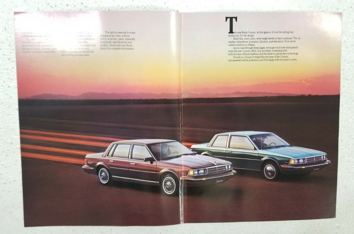1982 Buick Century Original Sales Brochure | eBay