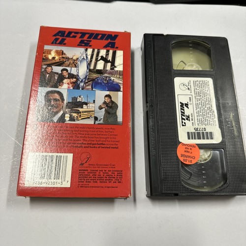 Action USA VHS 80’s Cult Classic Stuntman Movie Film 1989 U.S.A. IMPERIAL - Picture 2 of 5