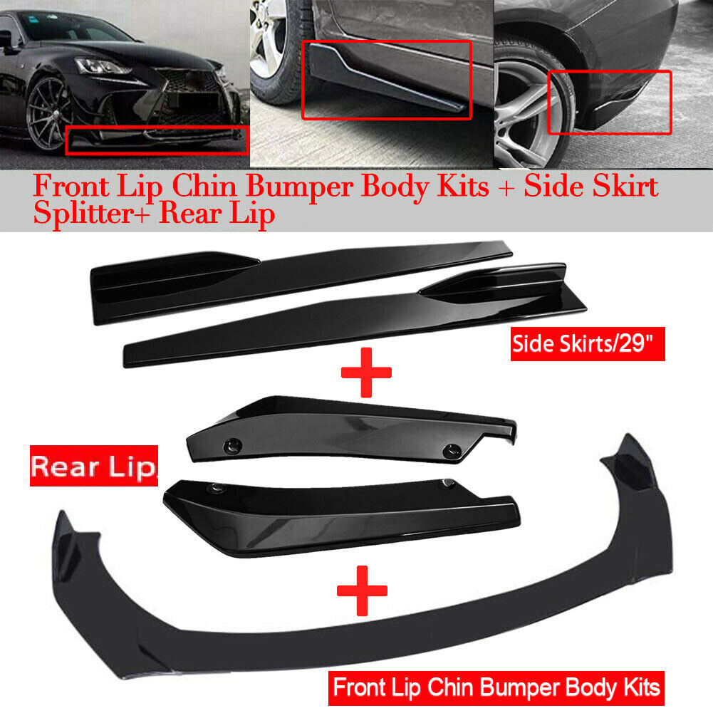 http clhs.lips.se body f_car_c.htm For Lexus CT 200h 2011-2022 Car Front Bumper Lip Chin Spoiler Splitter Body  Kit