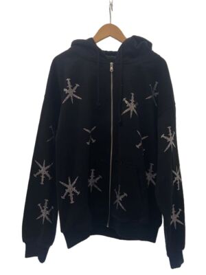 トップス unknown Black / Blue Hodie UNKNOWN Hoodie DAGER ZIP XL COTTON Black Used | eBay