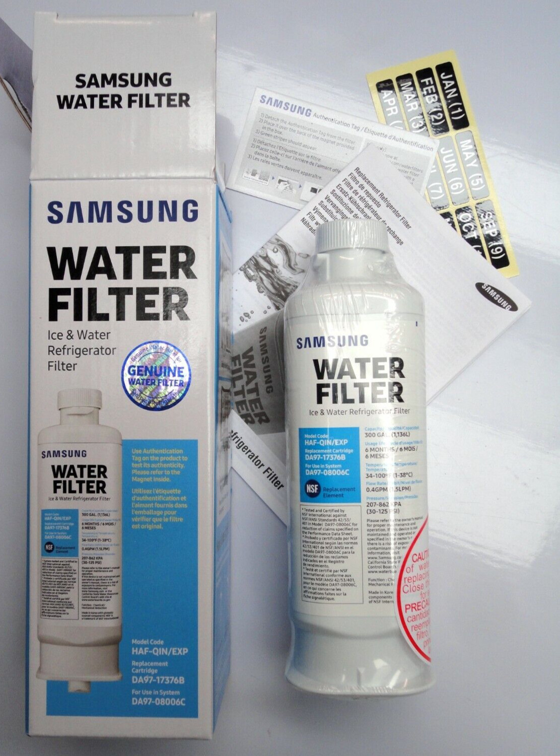Samsung DA97-17376B refrigerator fridge water filter cartridge