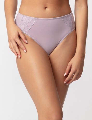 FEM Women's Cotton Panties Ladies Cotton Underwear with Lace (595) - 3 Pack