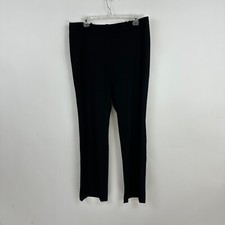 Brooks Brothers Dress Wool Pants Lucia Fit Women's 12 Black Straight Leg Classic