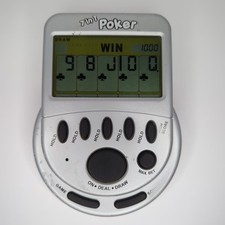 7 in 1 Poker Handheld Electronic battery operated card Game WORKS classic