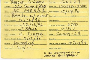 1997 -JACKIE BROWN- Original QUENTIN TARANTINO Movie Prop Bail Bond Card