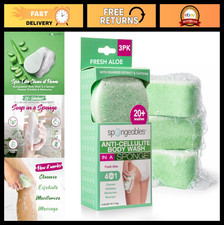 Anti-Cellulite Body Wash Sponge - Exfoliating Moisturizer, 20 Uses, Spa Quality