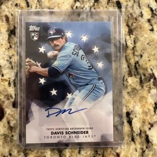 Davis Schneider 2024 Topps Baseball Stars Auto Rookie Rc