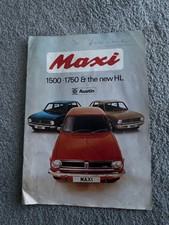 AUSTIN MAXI 1500 1750 & HL  - COLLECTIBLE ORIGINAL CLASSIC CAR SALES BROCHURE