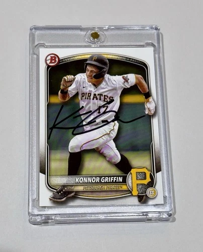Konnor Griffin 2025 Bowman Paper Signed Card IP  Autographed Pirates MLB