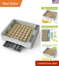Multi-Functional Egg Incubator for 36 Eggs with Panoramic Viewing  Candler