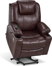 Electric Power Lift Recliner Chair Sofa with Massage and Heat for Elderly, 3 Pos