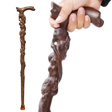 Dragon Canes for Men, Handmade Wooden Walking Canes for Men Women,Heavy Duty ...