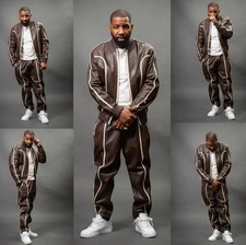 BRAYDEN LEATHER TRACK SUIT SWEATSUIT 100 REAL LEATHER FOR MEN URDEN LEATHER UK