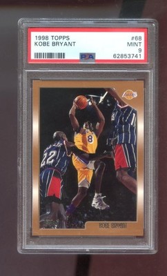 1998-99 Topps #68 Kobe Bryant PSA 9 Graded Basketball Card NBA Los Angeles Laker