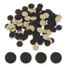 100pcs Round Adhesive Felt 10mm 3/8" Craft Stickers Non-Woven Fabric Black