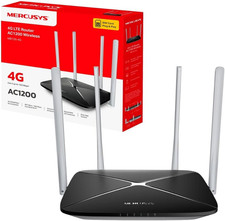 Image of MERCUSYS MB135-4G AC1200 4G Router with Sim ,Dual Band Sim Card,4G LTE Plug and