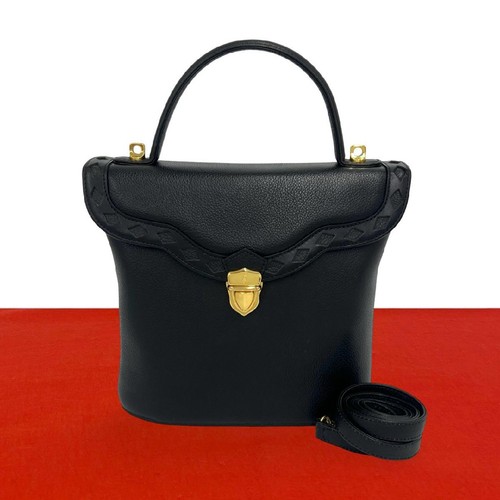 Yves Saint Laurent Logo Cutout Leather 2Way Shoulder Bag