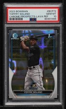 2023 Bowman Chrome Prospects Lava Refractor Yoffry Solano PSA 10 GEM MT 0i76