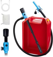 Electric Fuel Transfer Pump, 51'' Extra Long Hose, 2.8 Gallon per Min, Fast and