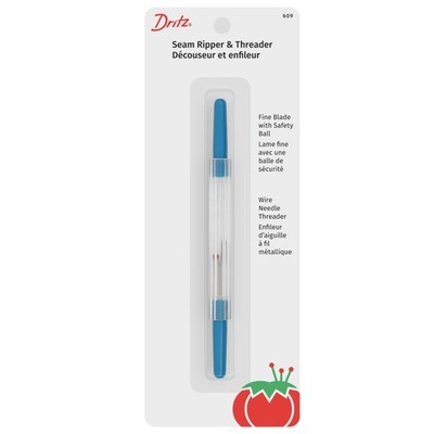 Dritz 609 Seam Ripper and Threader 1-Pack, Blue