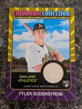 2024 Topps Heritage Clubhouse Collection Relic #CCR-TS Tyler Soderstrom /99 Gold