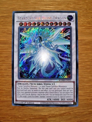 Yugioh Stardust Sifr Divine Dragon BLMM-EN151 Secret Rare English 1st Edition