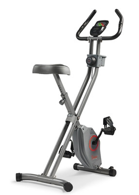 Upright Foldable Exercise Bike With Adjustable Resistance Cardio Workout Compact