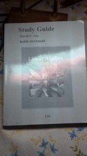Student Study Guide for Linear Algebra - Paperback, by Lay David C. - Very Good