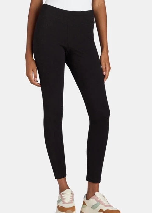 2pk Time & Tru Mujer Tiro Alto Tirar en el Tobillo Leggings X-LARGE (16-18) Negros Nuevos Foto 3 de 4