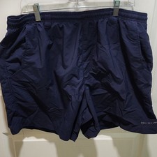 Columbia PFG Omni-Shade Men's Navy Solid Swim Trunks XL Elastic Waist Lined