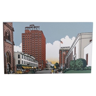North 5th Street Abraham Lincoln Hotel Hometowne Wood Plaque Reading Pa