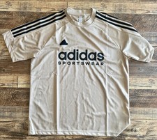 Adidas Men  s Tiro Nations Pack XS White Black Tan Soccer Jersey New With Tags