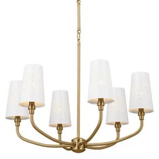 Kichler 52508 Adeena 6 Light 27"W Chandelier - Brushed Natural Brass