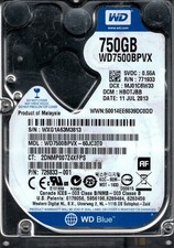 Western Digital WD7500BPVX-60JC3T0 DCM: HBOTJBB 750GB