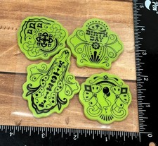 USED ONCE Inkadinkado Stamping Gear Cling Stamp Set 65-32028 birthday fiesta