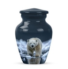 Polar Bear Urns Urns For Human Ashes Adult Woman Cremation 3Inch Memorial Burial