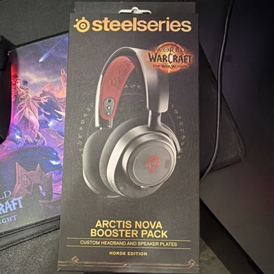 SteelSeries Arctis Nova Booster Pack WoW Horde Edition Headband & Plates