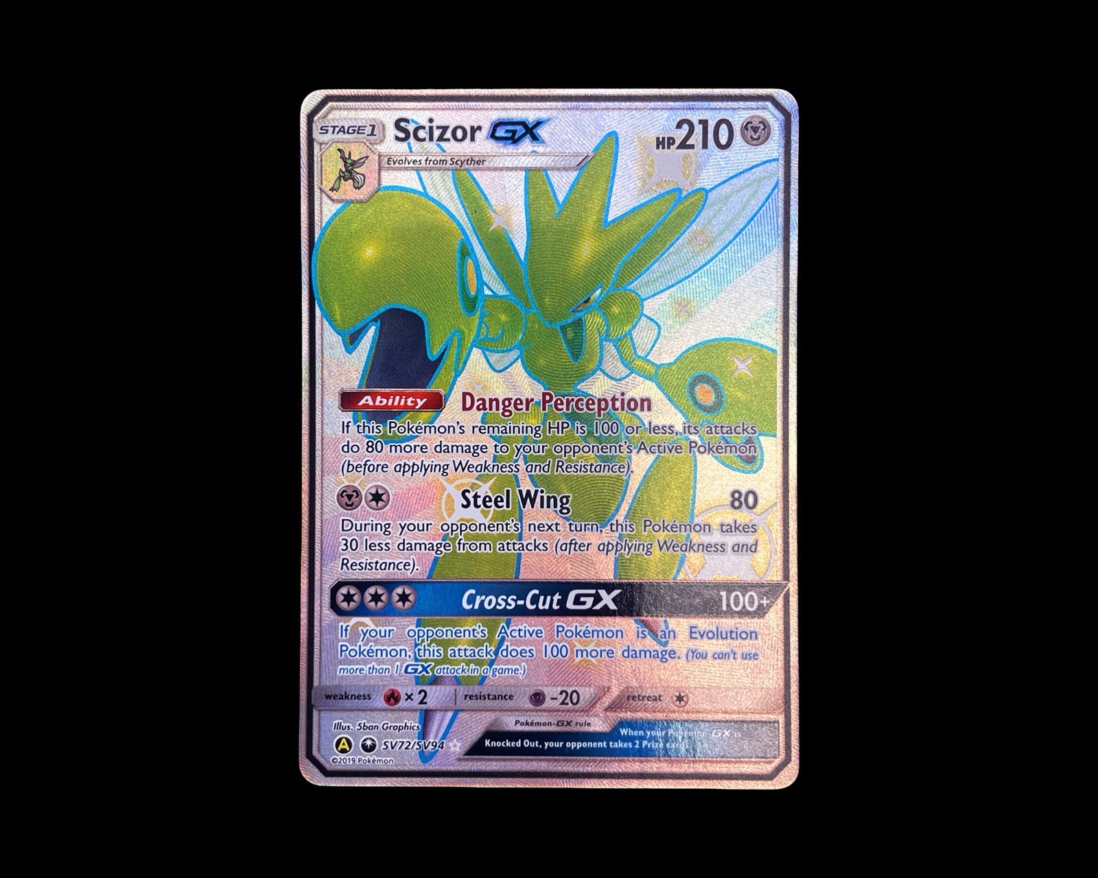 Scizor GX SV72/SV94 - Hidden Fates - Shiny Vault - Pokemon - Mint