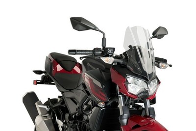 PU-3548W Pare Brise Sport compatible avec- KAWASAKI Z400 2019- claire Pare Bris