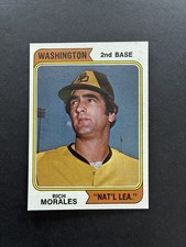 1974 Topps Rich Morales #387 Padres | Washington Nat’l League Variation Error 