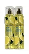 2 Pack Bodycology Sun Kissed Lemons Fragrance Mist Sunny Citrus Warm Amber 8oz.